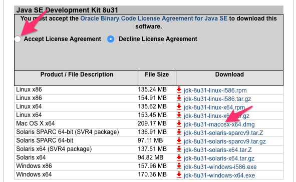 Java SE Development Kit 8 Downloads