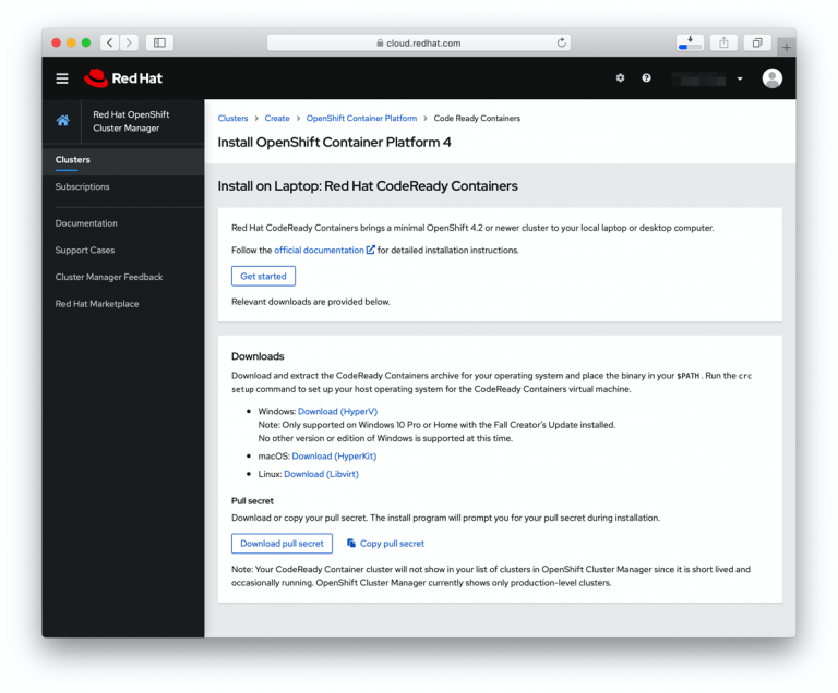最近流行の Kubernetes を Red Hat CodeReady Containers (OpenShift 4)で試してみる